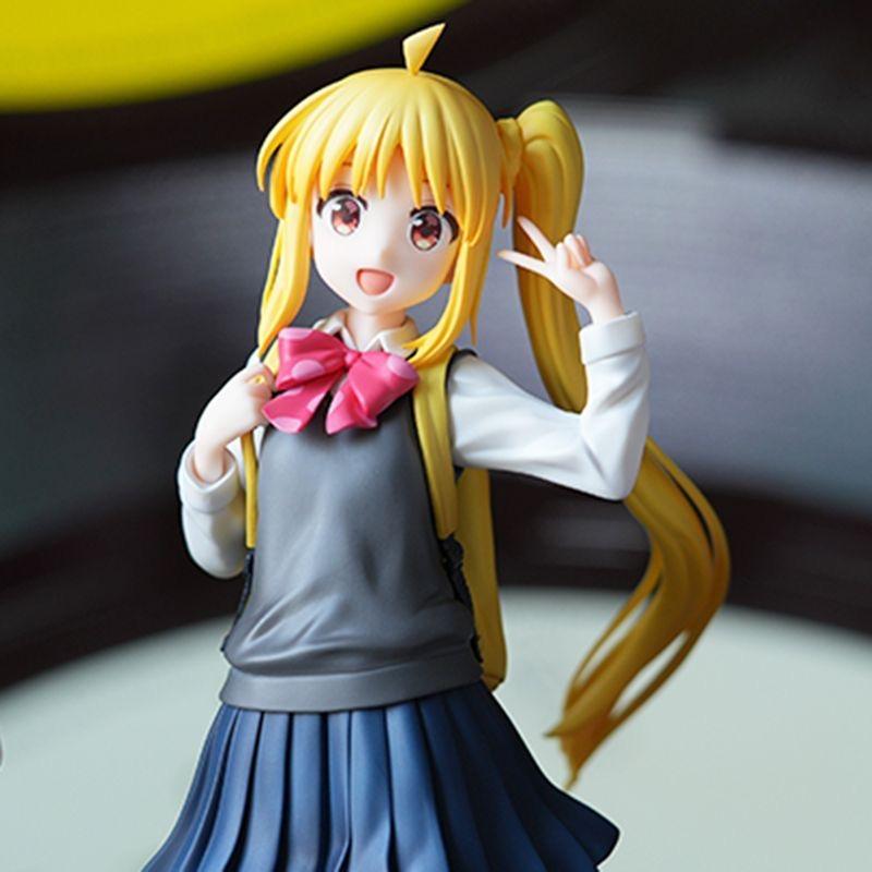 Standing school uniform girl Rock 21cm PVC Model Collector Doll Birthday Gift Computer Ornament Boy's Gift box packaging