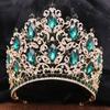 DIEZI New Arrival Princess Big Crystal Crown For Women Wedding Bridal Bride Luxury Elegant Queen Tiara Crown Hair Accessories