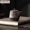 111ml Old Rock Clay Hand Grab Teapot Handmade Tea Infuser Pot Tea Brewing Kettle With Ball Hole Teaware Accessories Collection