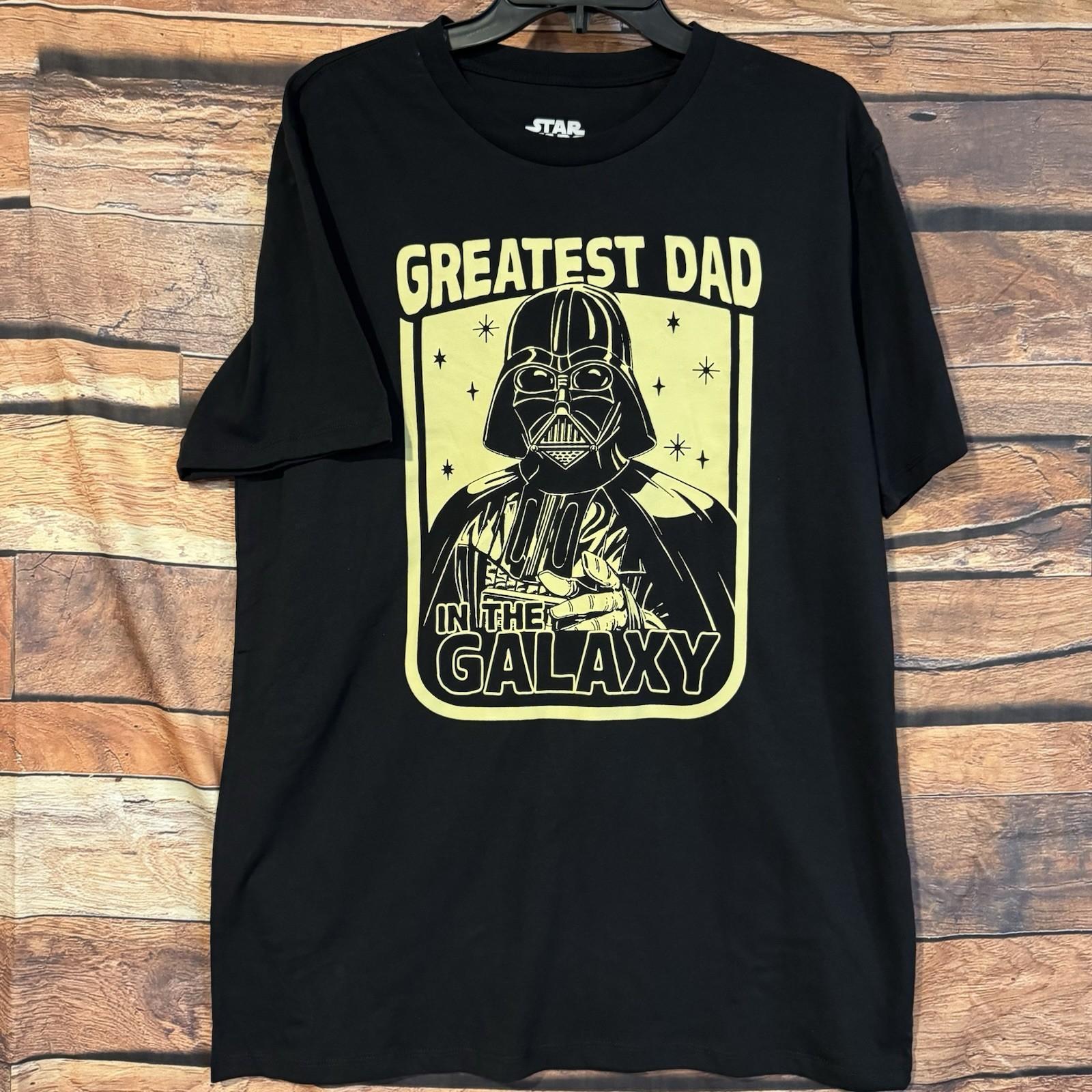 Star Wars Darth Vader Greatest Dad In The Galaxy Men s L Black Unisex T-Shirt L