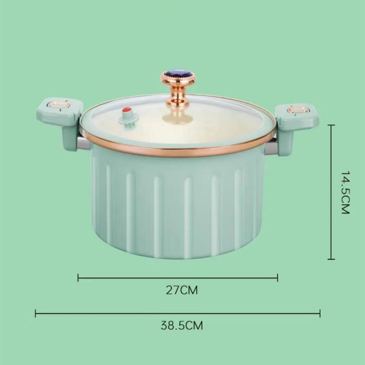 Large Capacity Non-Stick Enamel Soup Pot - Multi-Functional Double-Handled for Low Pressure Cooking