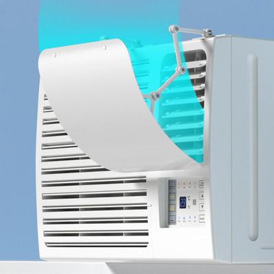 Vertical Air Conditioning Baffle Deflector Universal Window Air Conditioners Windshield Anti-Wind Baffles Wind Guide Cover