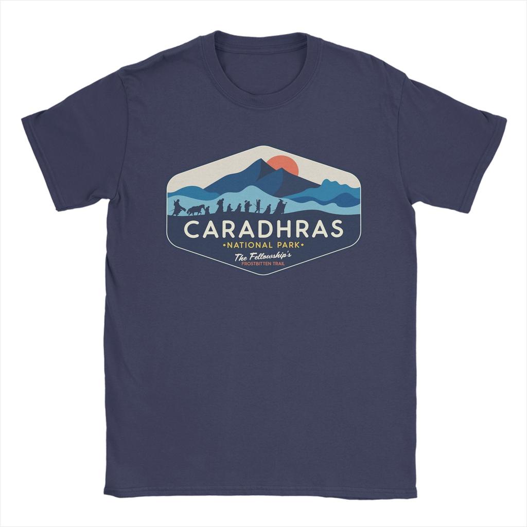 Maglietta Unisex Caradhars National Park The Fellowships Frostbitten Trail T Shirt LLords Of The RRings 100% Cotone Magliette Stampate T-Shirt