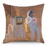Wish Pillowcase Astronaut Planet Linen Pillow Cushion Cover