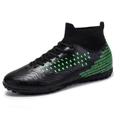 Chaussures de football Chaussure de football pour hommes/femmes Lancement court Intérieur/Extérieur Chaussettes montantes Portées Vork artificielles Baskets de football pour enfants