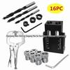 15° Angle Black Woodworking Hole Punch Locator & Oblique Hole Setter Tool for Wood Board Installation