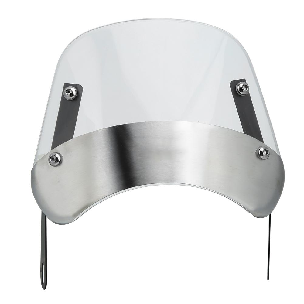 Motorcycle Modification Parts Universal Vintage Windscreen Windshield Wind DeflectorTransparent прозрачный