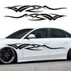 2PCS Long Striped Car Door Side Skirts Stickers Self-adhesive Car Vinyl Film Decals PVC Auto Body Decoration Sticker Accessories