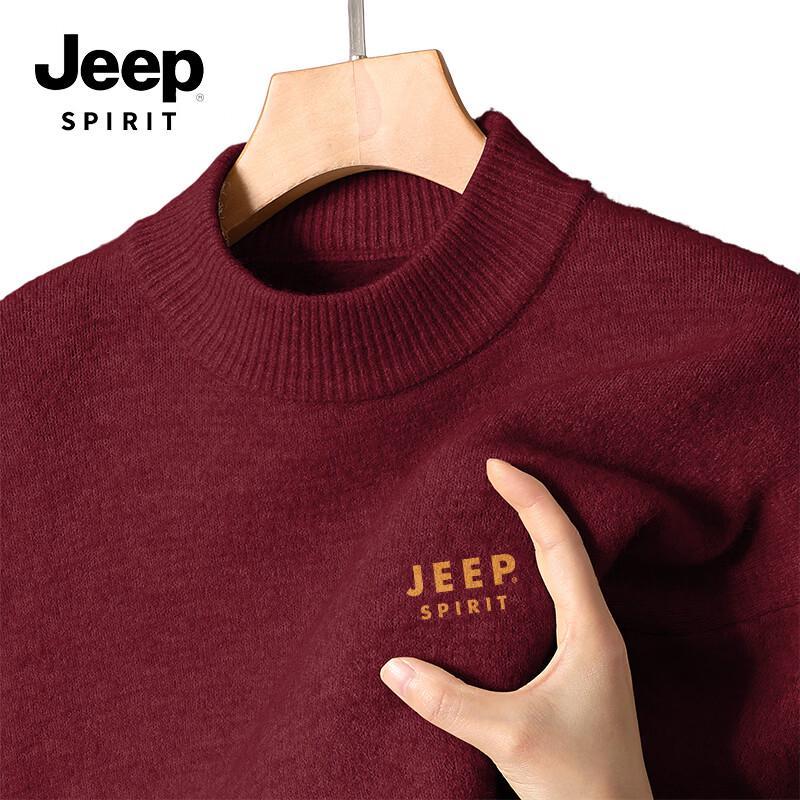 JEEP SPIRIT Unisex Integrierter Fleece Warmer Strickpullover