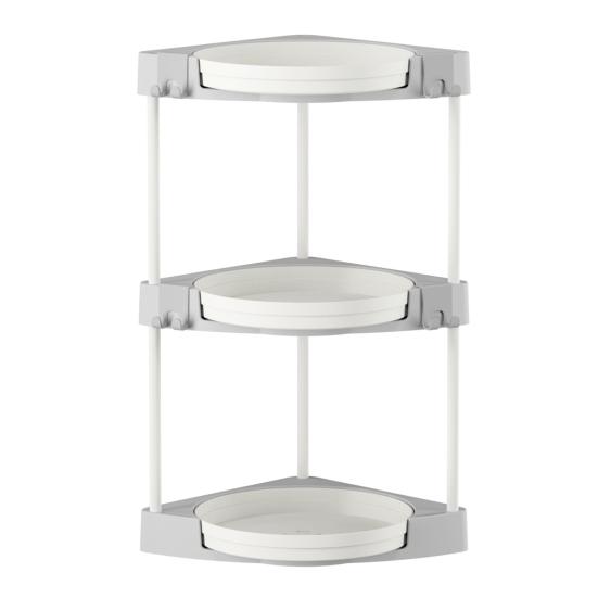 Lazy Susan Organizer Storage Rack Large Capacity Multiple Layer Design 360-Degree Rotatable Spinning