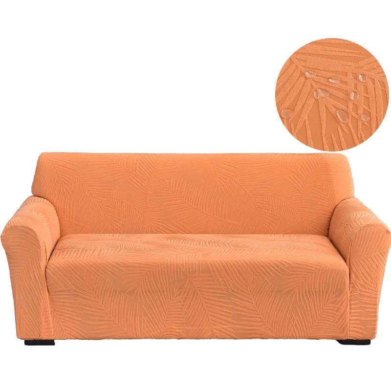 Water Repellent Woven Fabric Jacquard Sofa Protectors 1/2/3/4 Seats For Den Thickened Flexible L Shaped Sofa Furniture Cover Protector Removable
