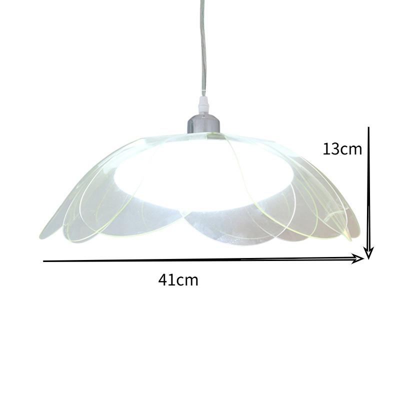 

6-piece Flower Acrylic Pendant Light Cover Shell for Home, Living Room, Dining Room, Lighting Fixtures зелёный