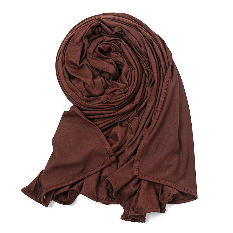 Cotton Jersey Instant Hijab Scarf Muslim Fashion Plain Wraps Soft Women'S Head Hood Scarf Elasticity Shawls Underscarf Headscarf