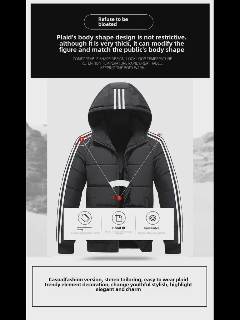 Herren Slim Fit Drei-Streifen-Jacke - 2022 Herbst/Winter Trendy Baumwolle Casual