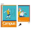 Sunstar Stationery Jujutsu Kaisen Campus Dot S2691566 Notebook, Ruled, A-ruled, 5-pack