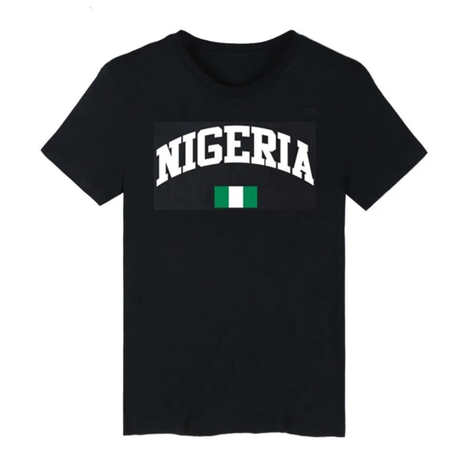 

Nigeria Football Soccer Clothing Men T Shirt Plus Size Clothing T-shirts For Man Tshirt Clothing Clothes Funny Fas 6377R# S чёрный