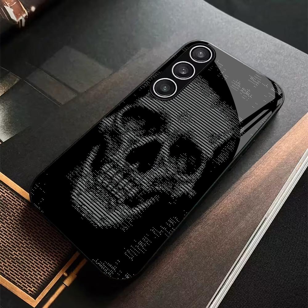 Anime Game Skull Skull Head PhoneCase Glass PhoneCase for Samsung Galaxy S26 S25 S24 S23 S22 S21 FE Ultra Plus Dropresistant