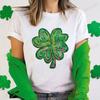 Day Shamrock Women T-Shirts Fashion Lucky Graphic Y2k Tops Hip Hop Streetwear Casual Harajuku Female Clothing
