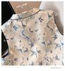 2025 Retro Chinese Style Embroidered Vest with Frog Button - Women's Sleeveless Top for Spring and Autumn