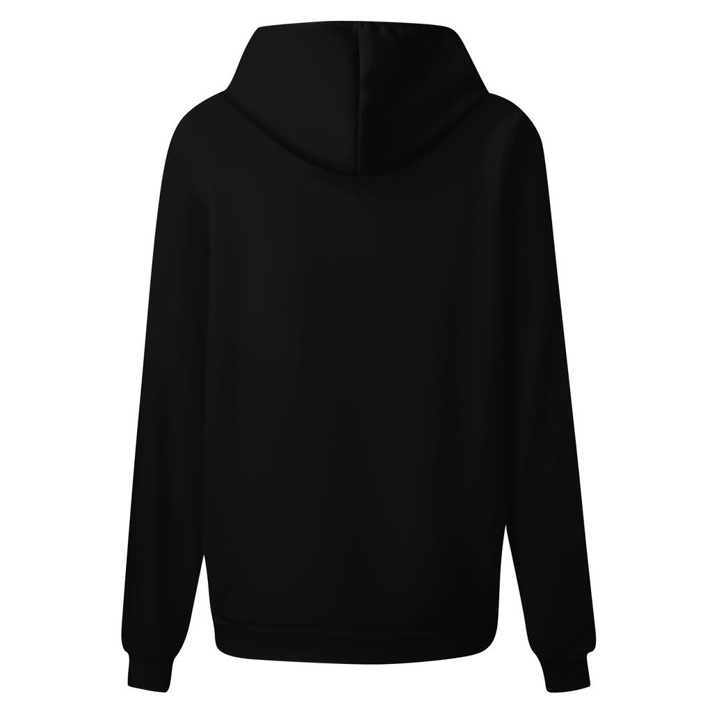 Damode Retrotryckt Ledig Huvtröja med Fickor