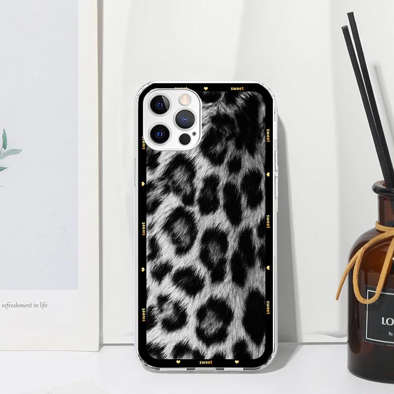 Animal Leopard Print Phone Case For Iphone 17 Air 16 15 Plus 16E 14 Pro Max 13 Mini 12 11 7 8 SE Fundas Soft Back Cover 17 Air 1