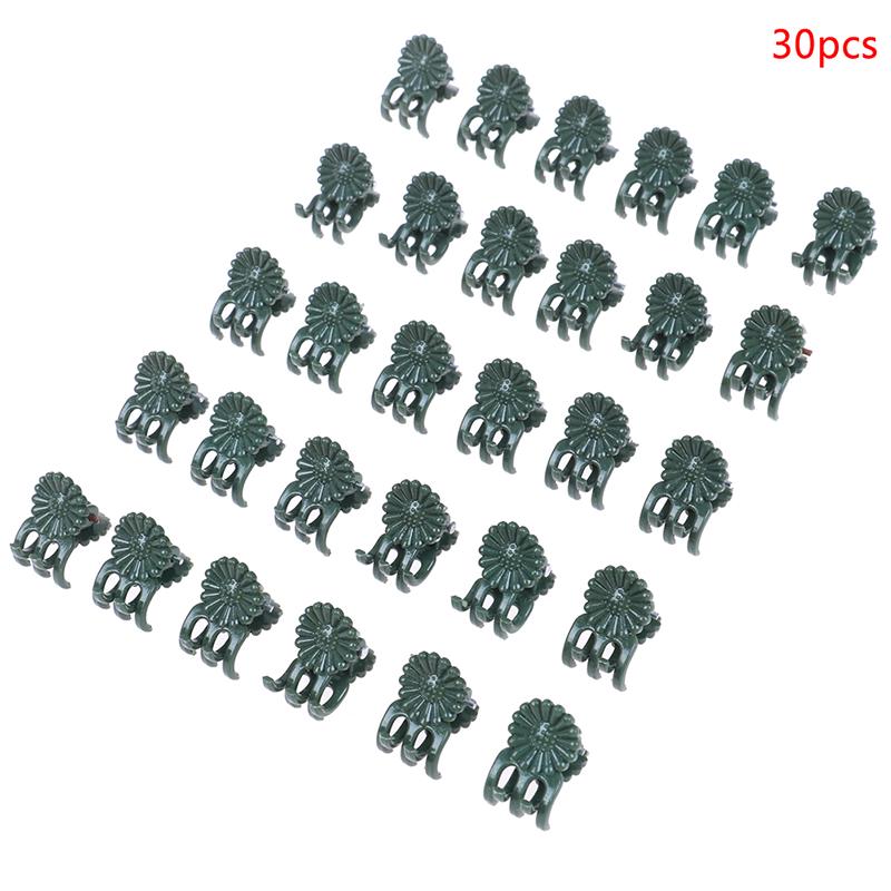 20/30/40Pcs Plant Support Daisy Garden Orchid Clips Vines Grow Upright Clip Set