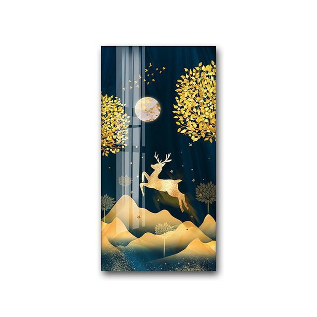 Nordic Leinwand Malerei Abstrakte Wohnzimmer Goldene Kunst Wand Bilder Drucken Schlafzimmer Esszimmer Home Decor Ungerahmt Poster Kunst