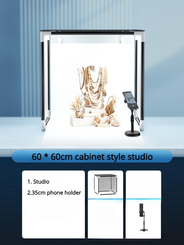 Lumină LED Mică de Umplere cu Dimensiuni Multiple Cutie Specială de Fundal pentru Fotografie de Studio Echipament de Iluminat Profesional Pliabil Portabil Simplu