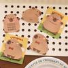 4 Pcs/Bag Durable Capybara Memo Pad Kawaii Cartoon Notepad N Times Sticky Notes  Planner