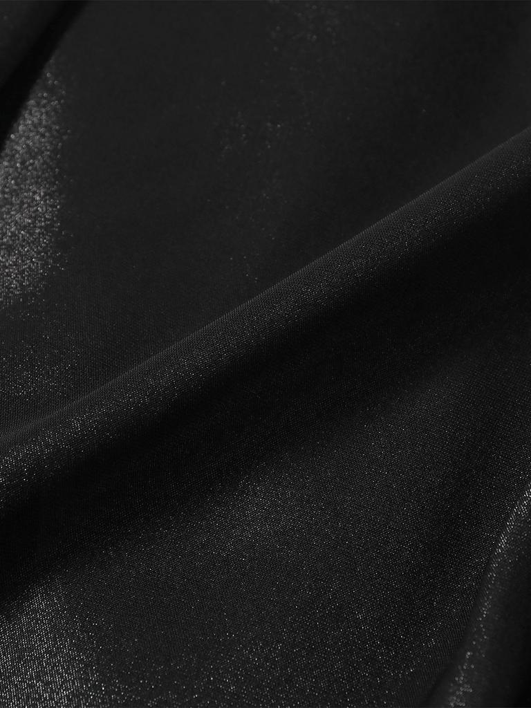 Ray Beams Women's Sheer Gathered Flare Skirt, Black 0