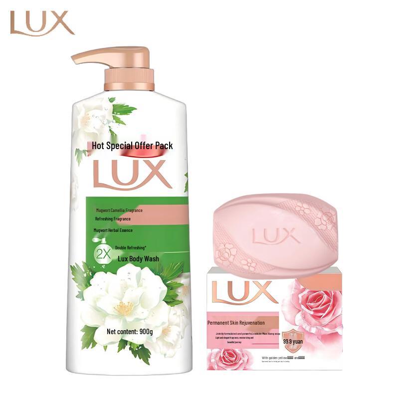 LUX Мыло для нежной кожи  Вечная нежность  и Гель для душа с полынью и камелией Набор