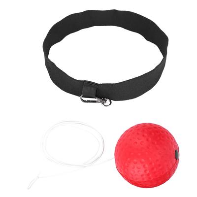Boxing Equipment Fight Punch Reflex Ball With Head Band for Traning Boxing Stress Relief Red