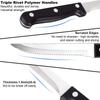 6/12Pcs-Set Steak Knives Cutlery Stainless Steel Sharp Serrated Dinner Knives Dishwasher Safe for Meat Bread Kitchen Knife