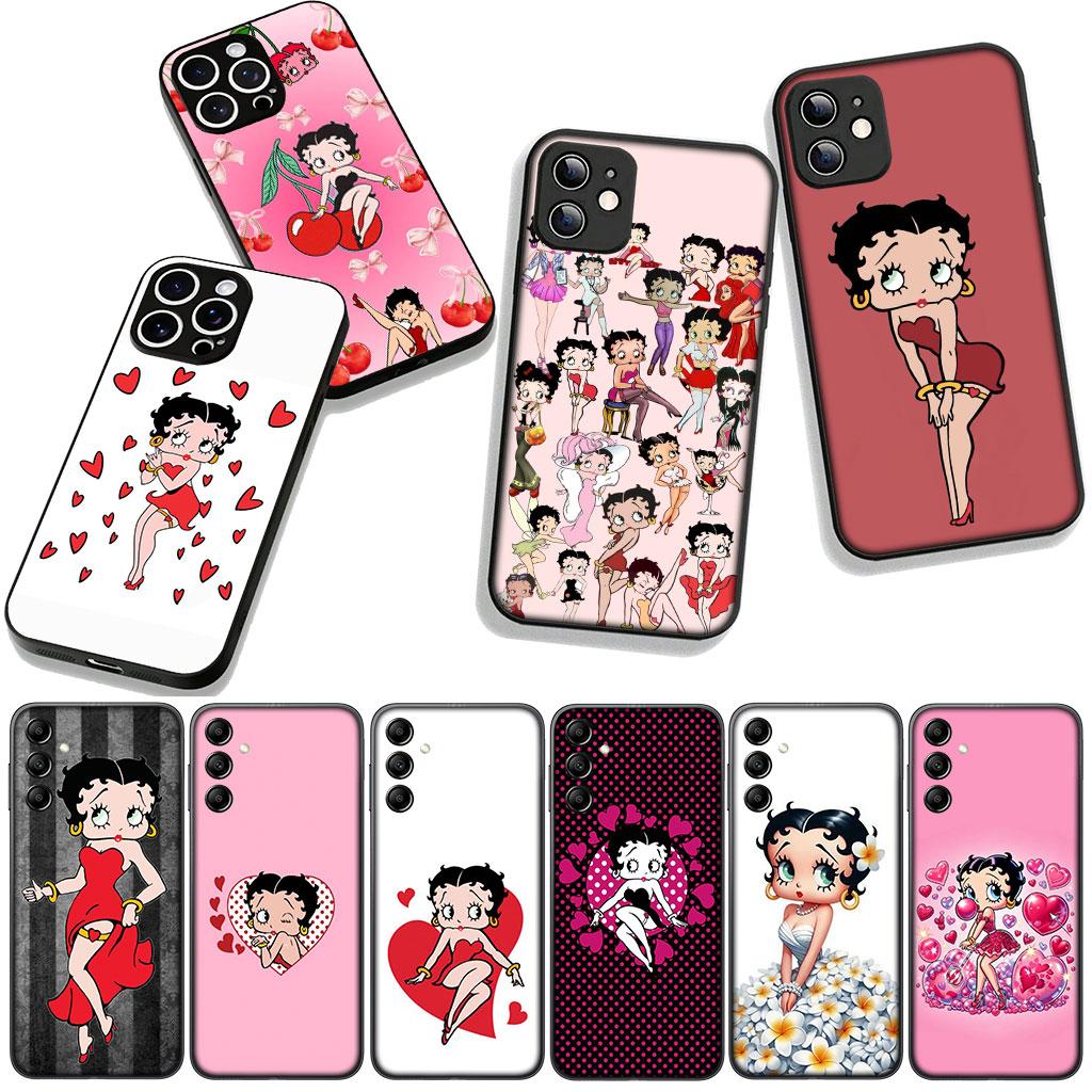 Cover per Xiaomi Redmi Note 14 12 13 ProPlus A4 A3 Pro Plus 12C 13C 14C 5G Custodia per Telefono Donna B-Bettys Ragazze B-Boops