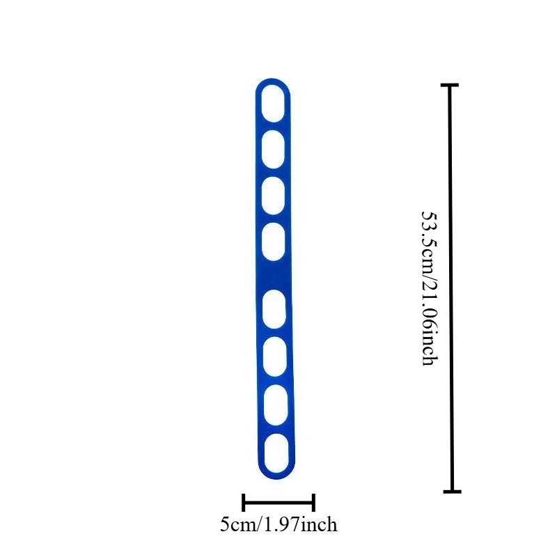 

1Pcs Silicone Lunch Box Fastening Strap Reusable Universal Lid Fastening with Crock Lid Box Cutlery Holder Safety Material синій