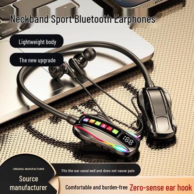 Neckband Bluetooth Headset: Long Battery Life, Card Slot, Crystal Clear Sound, Perfect for Active Lifestyles