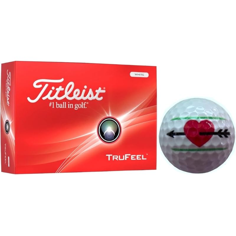 

[Hapiraki_Golf Line] titleist golf ball TRUFEEL true feel 24 year model (1 dozen white hearts)