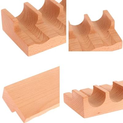 Estante de Madera para Sushi de 1/2/3/4/5 Ranuras Forma de U Bandeja de Servicio para Sushi de Uso Múltiple Soporte Innovador de Exhibición de Sushi Estilo Japonés
