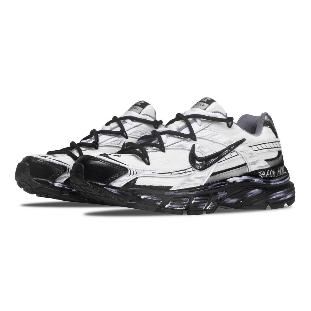 Nike Initiator Low top Casual City Commuting Running Shoes Unisex Black White Shopping Bag 394055-100(Team698-)