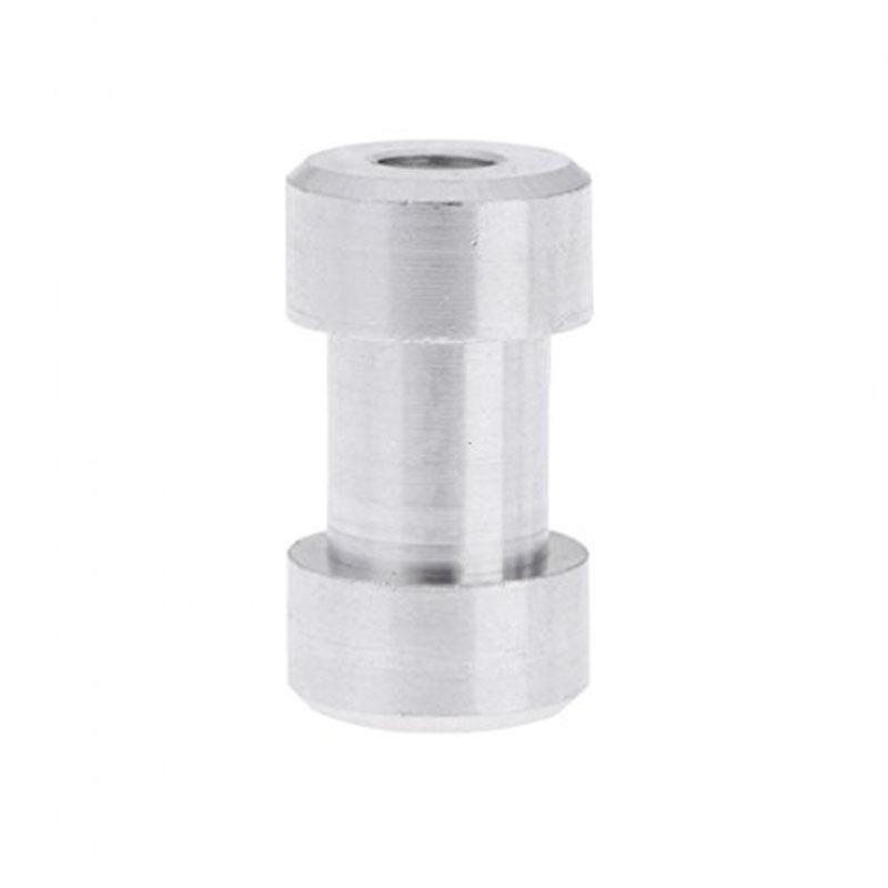1/4 Turn 3/8" Female Double-Ended Light Stand Base Adapter, Aluminum, B/E Type, 6mm-9mm Screw Head