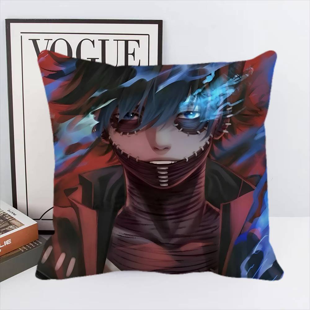 My Hero Academia Dabi Anime Pillow Case Square Pillow Bedroom Sofa Leisure Comfort Cushion Car Living Room Home Decoration