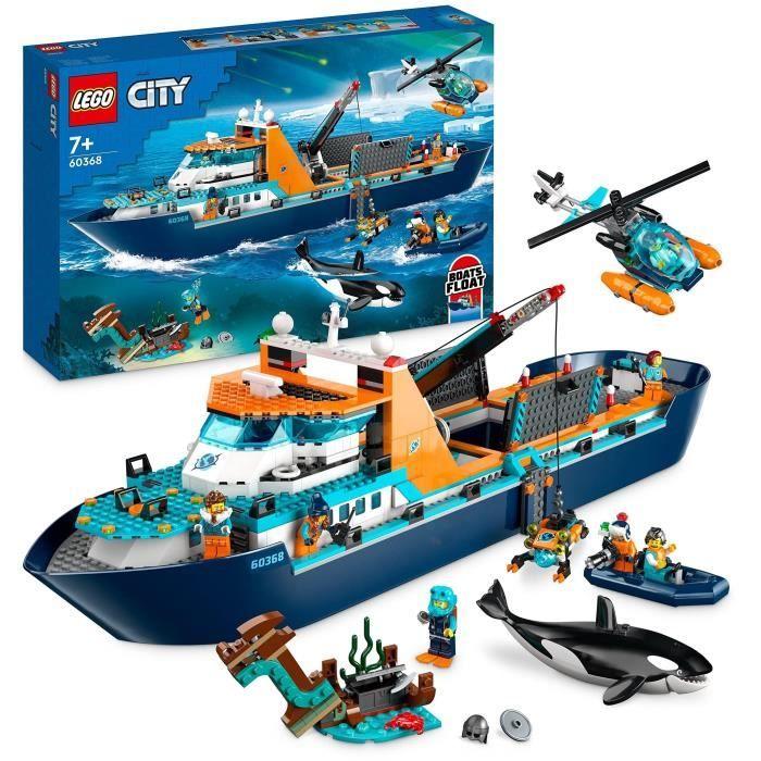 LEGO® City 60368 Arktiska utforskningsfartyget, Leksaksbåt som flyter, Gåva till barn