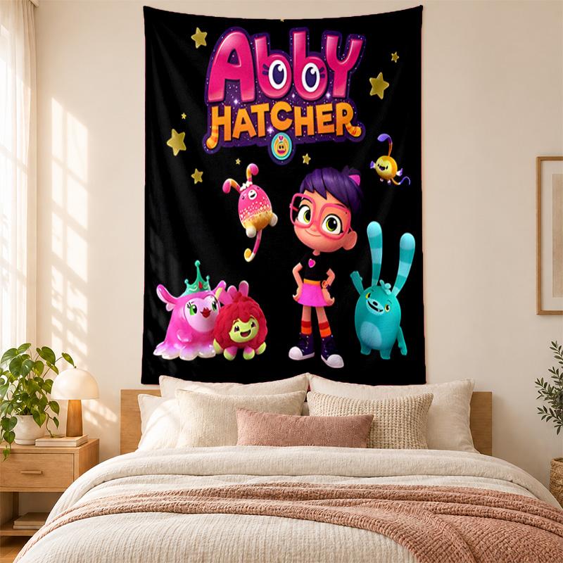 Abby Hatcher Wandteppich hohe Qualität zur Dekoration von Wohnzimmer Schlafzimmer Studentenwohnheim Wänden ideal als Schlafzimmer Wandkunst oder Weihnachtsgeschenk