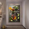 Kitchen Wall Art Herbs Spices Cooking Canvas Painting Nordic Home Decor Restaurant Posters And Prints Dining Room Mural Unframed