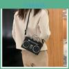 Trendy Vintage Radio-inspired Shoulder Crossbody Bag For Women In Pu Leather