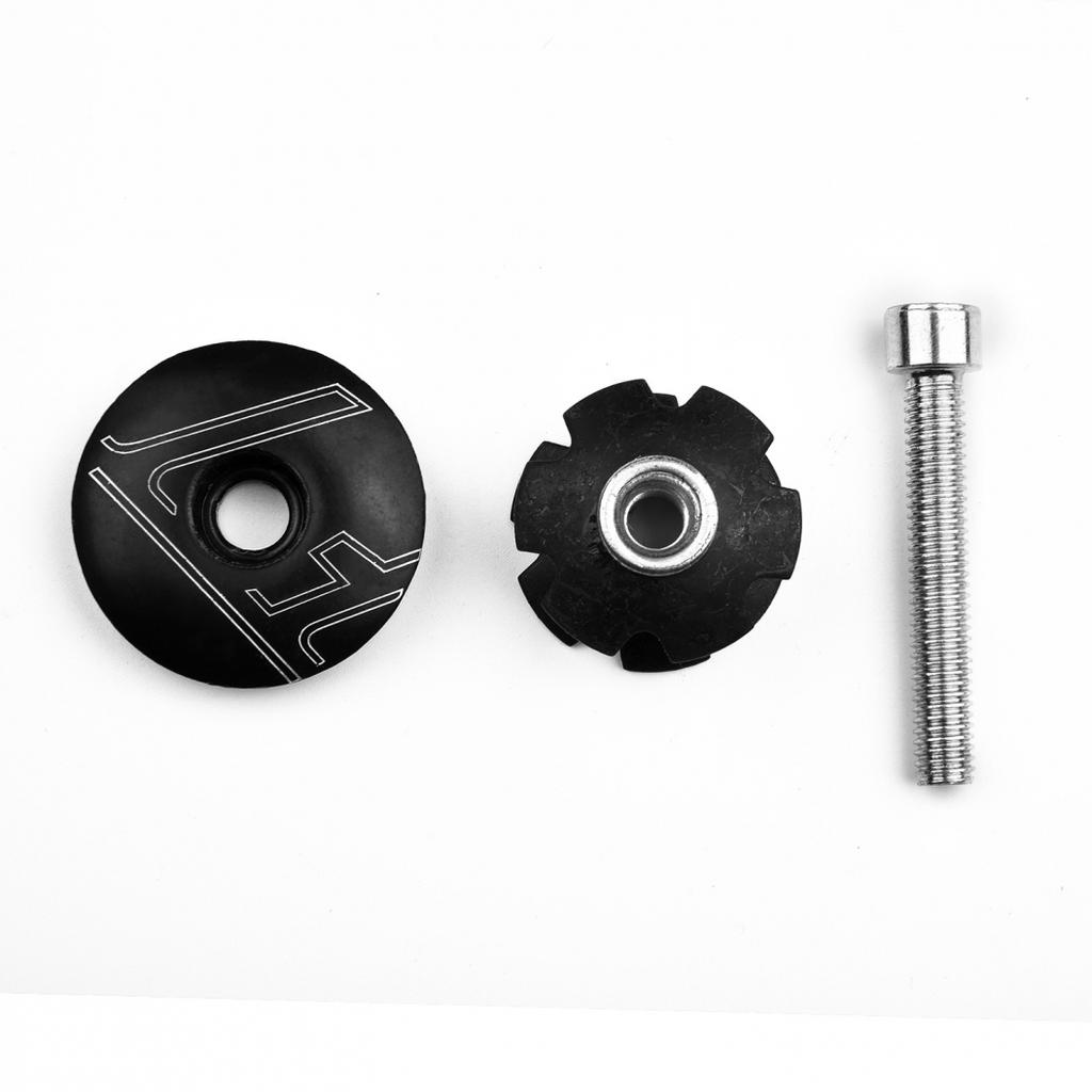 Mutter&Top Set Kappe 35mm Fahrrad Fahrrad Schwarz Für 1-1/8\