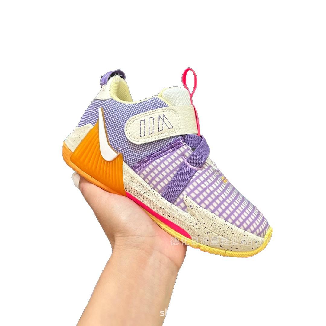 

James Kids Velcro High-Top Non-Slip Basketball Shoes 33