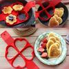 Pancake Maker Mold Egg Cooker Fried Egg Shaper Kitchen Omelet Silicone Nonstick Egg Pancake Ring 4/7 Cavity Moulds for Cooking