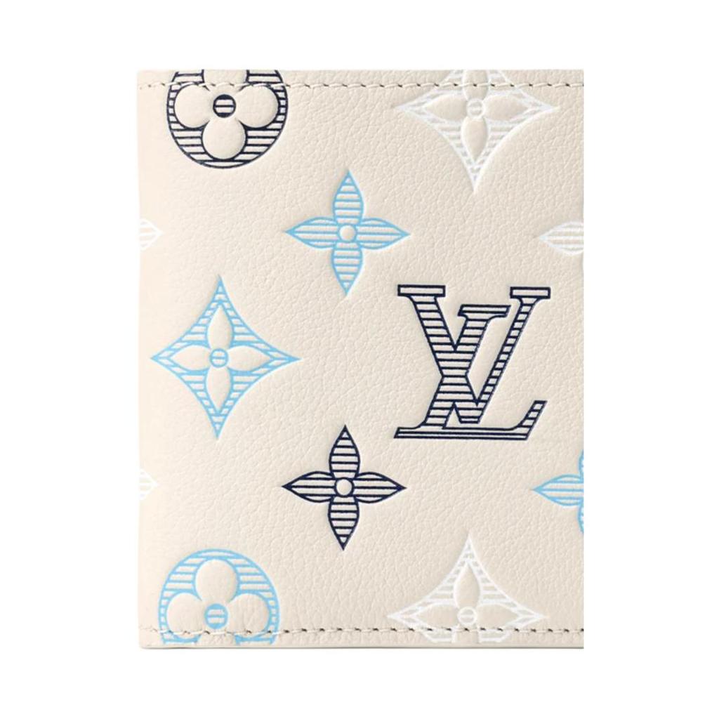 Louis Vuitton Portafoglio in Pelle con Ombreggiatura Multi-Monogramma Portafogli da Uomo Bianco M29136