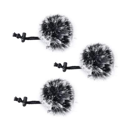 COMICA Pin Mic Wind Muff Gray 3pcs Adjustable